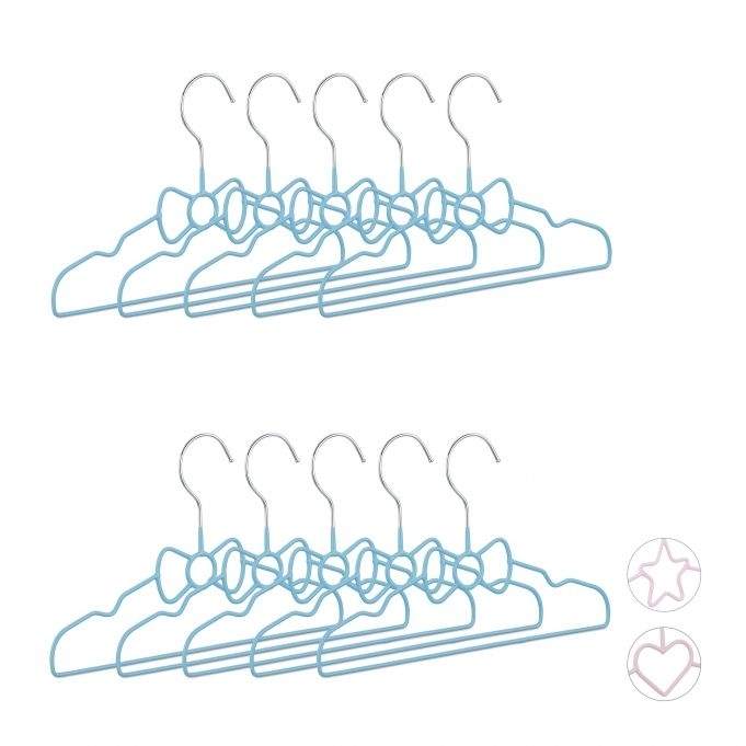 Tøjbøjler til børn - sæt med 10 stk