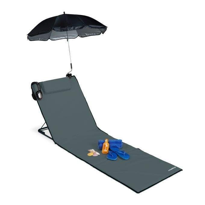 Strandmåtte med parasol