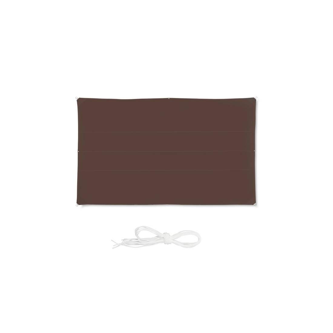 Solsegel rektangulärt brunt | Hem & Hobby - Hem & Hushåll - Balkong | Pryloteket
