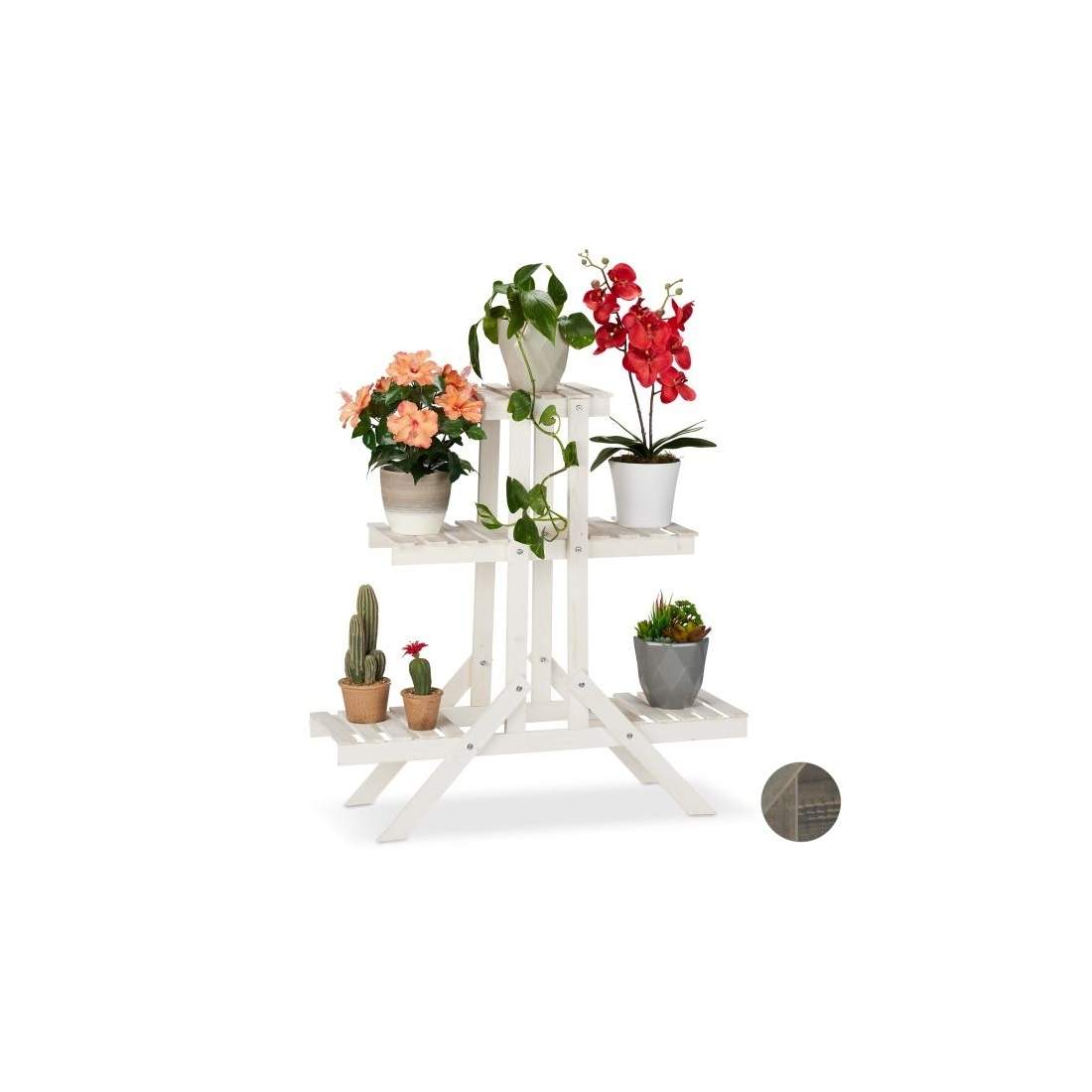 Blomstrappa i trä med 3 trappsteg | Elektronik - Kablar & Adaptrar - Adaptrar & Signalomvandlare - USB | Pryloteket