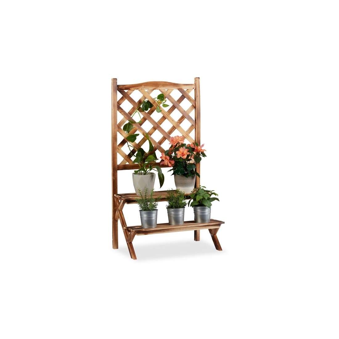 Brända blomtrappor med spaljé | Hem & Hobby - Hem & Hushåll - Balkong | Pryloteket