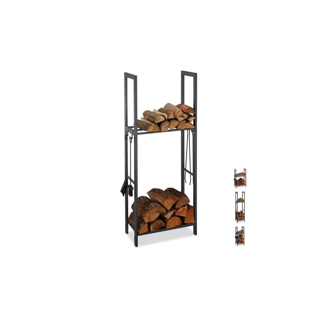 Trästativ med 2 hyllplan | Elektronik - Tillbehör Mobil & Surfplatta - Mobiltillbehör - Mobilkablar - Tillbehör | Pryloteket