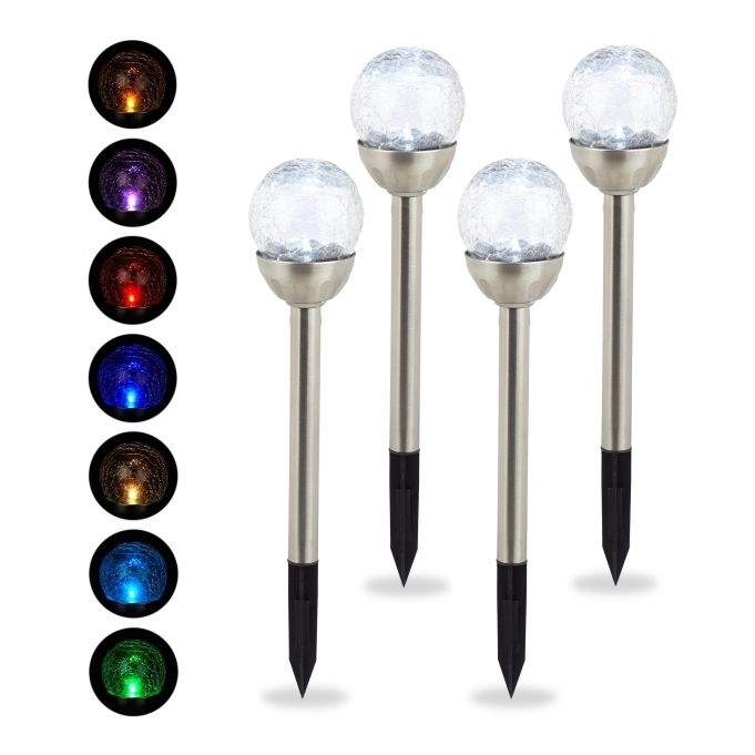 4-pak solcellelamper