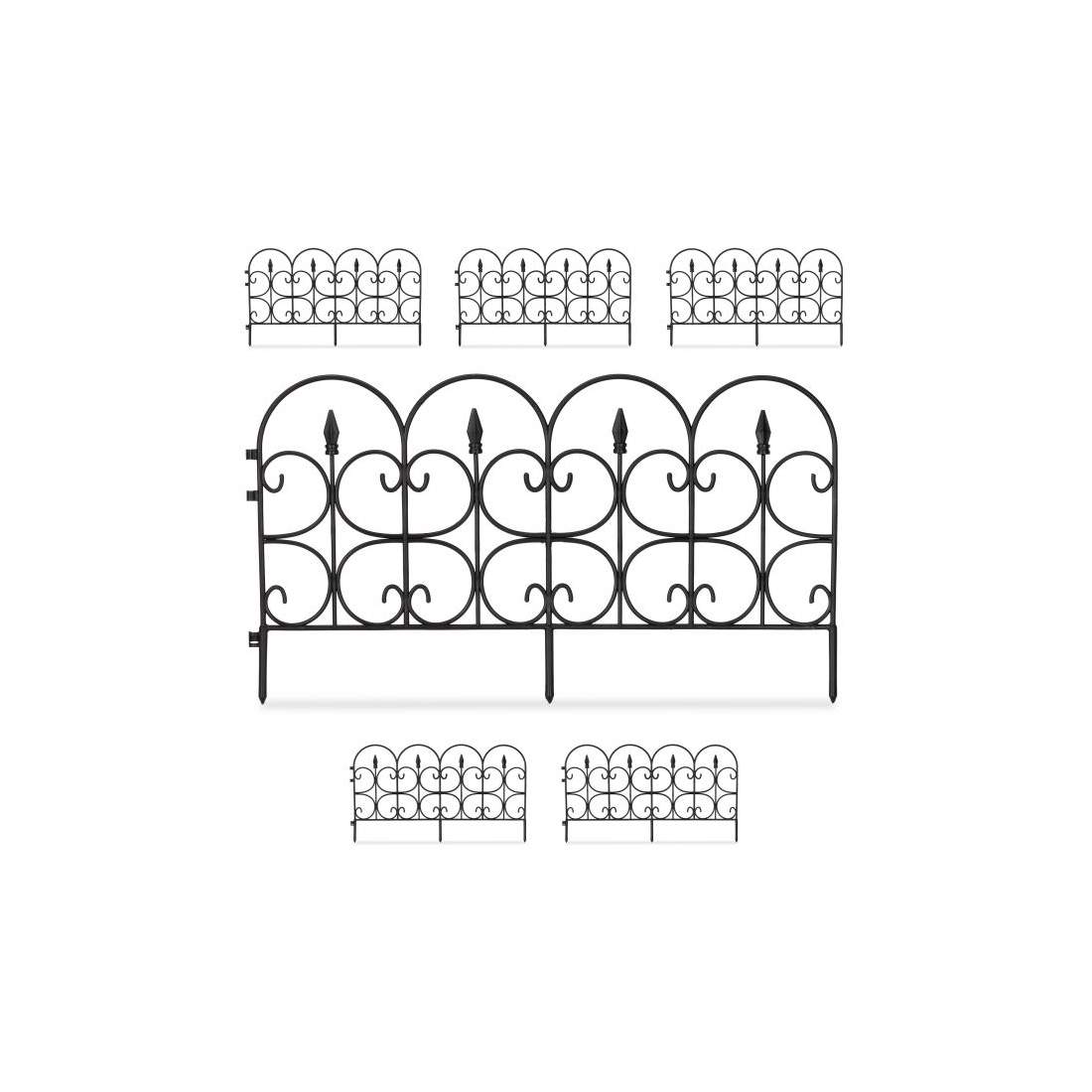 Rabattstaket plast svart/vitt | Hem & Hobby | Pryloteket