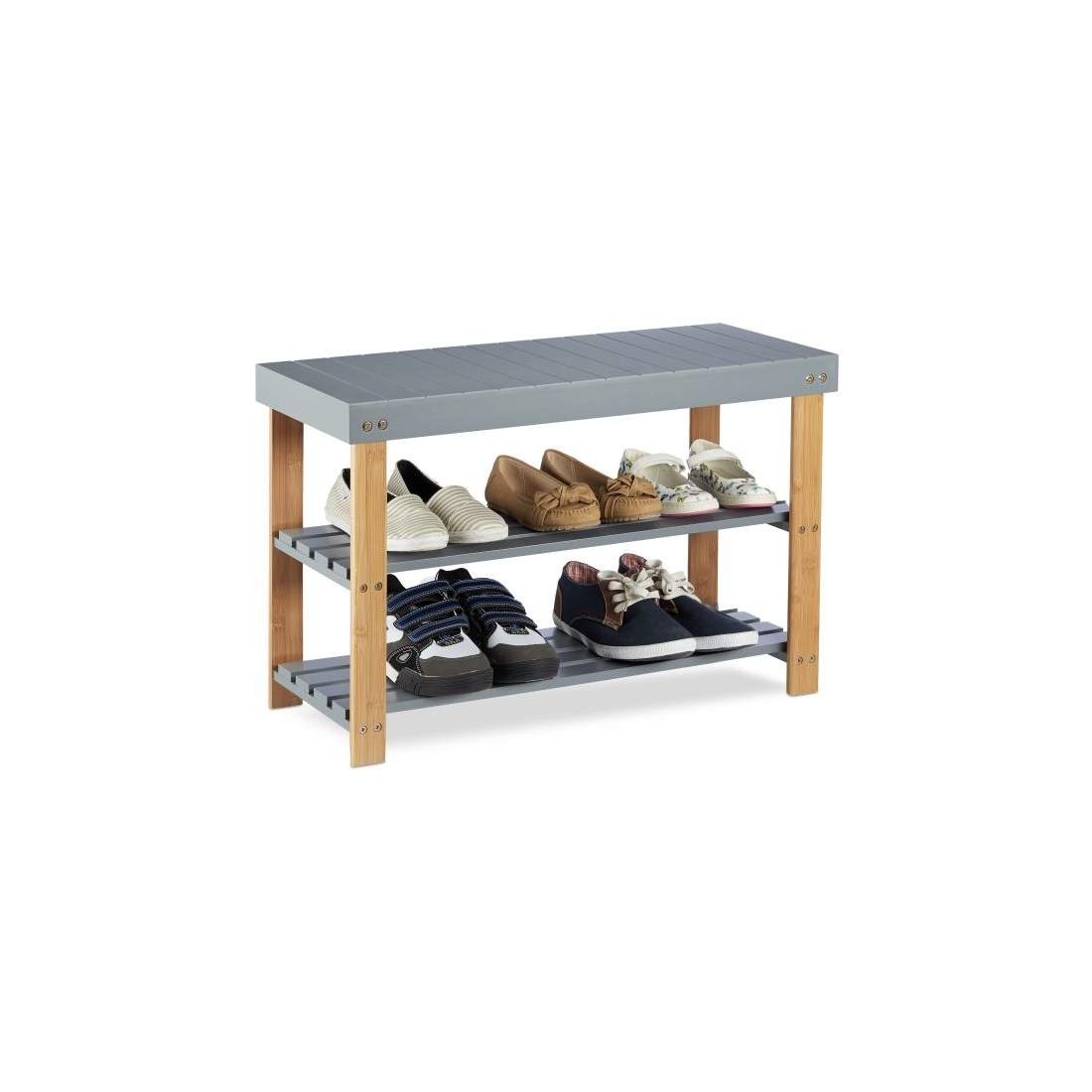 Skobänk i bambugrå | Hem & Hobby - Hem & Hushåll - Textil - Handdukar | Pryloteket