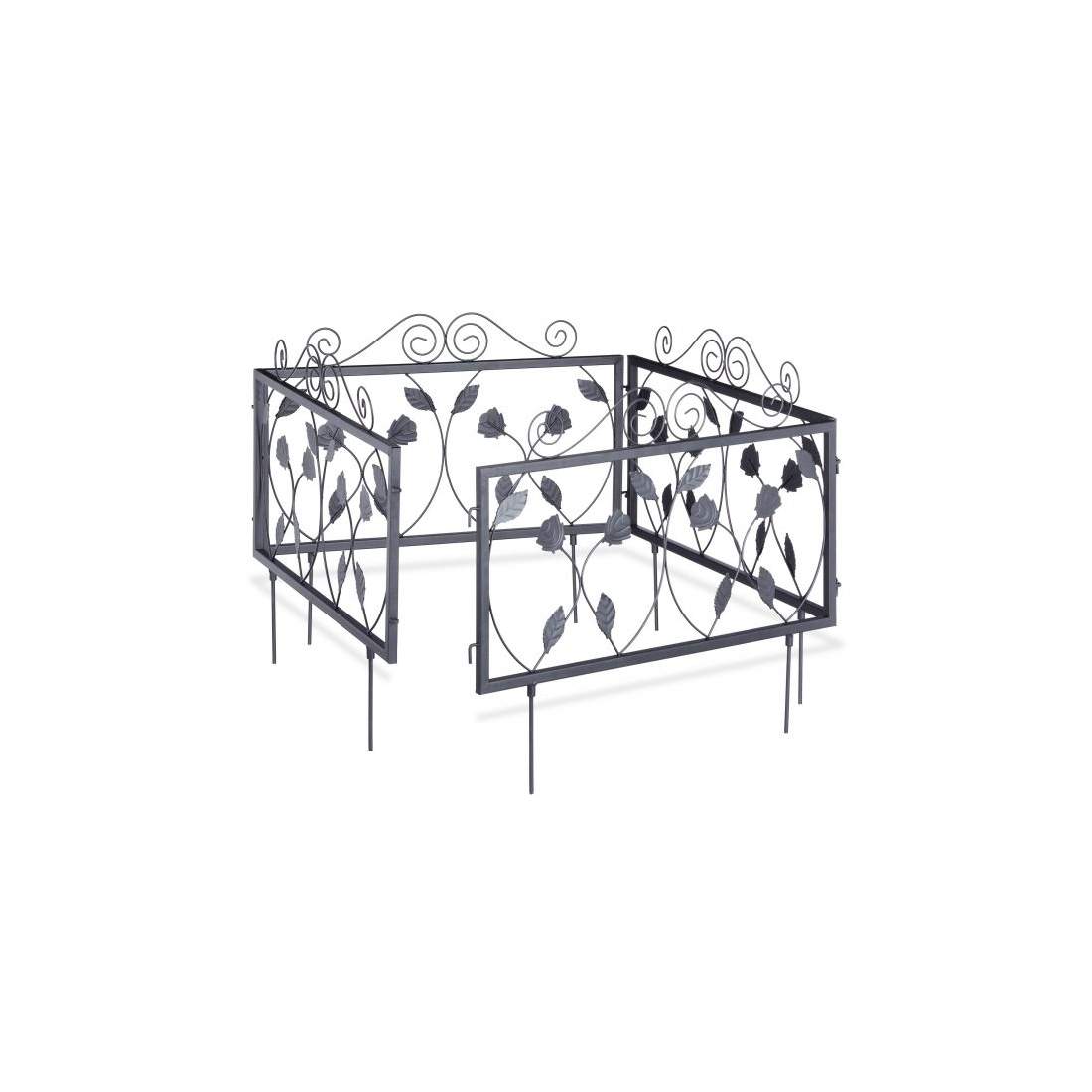 Rabattstaket 4 paneler vintagestil | Hem & Hobby | Pryloteket