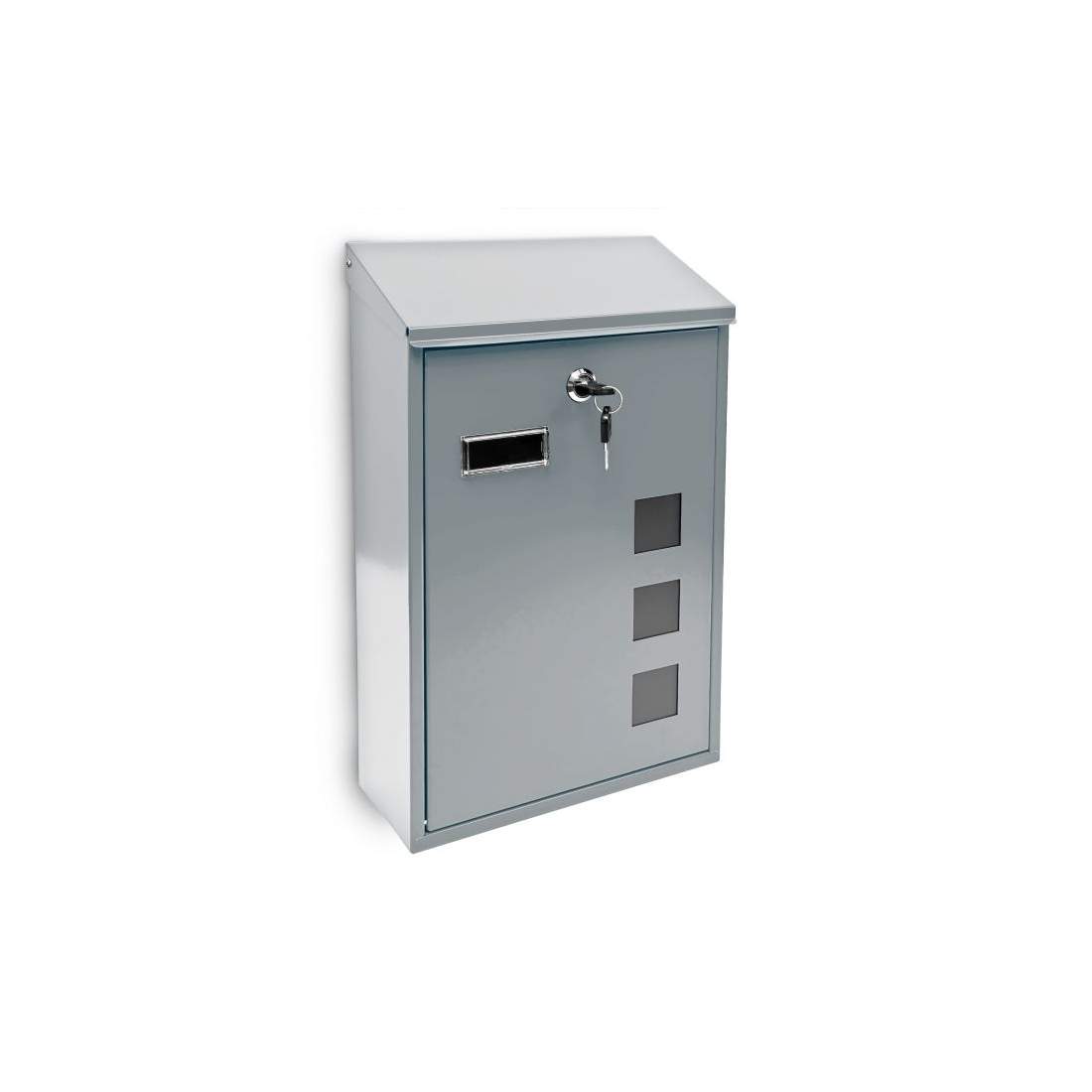 Brevlåda med 3 fyrkantiga visningsfönster | Hem & Hobby - Hem & Hushåll - Kök - Köksredskap - Lock | Pryloteket