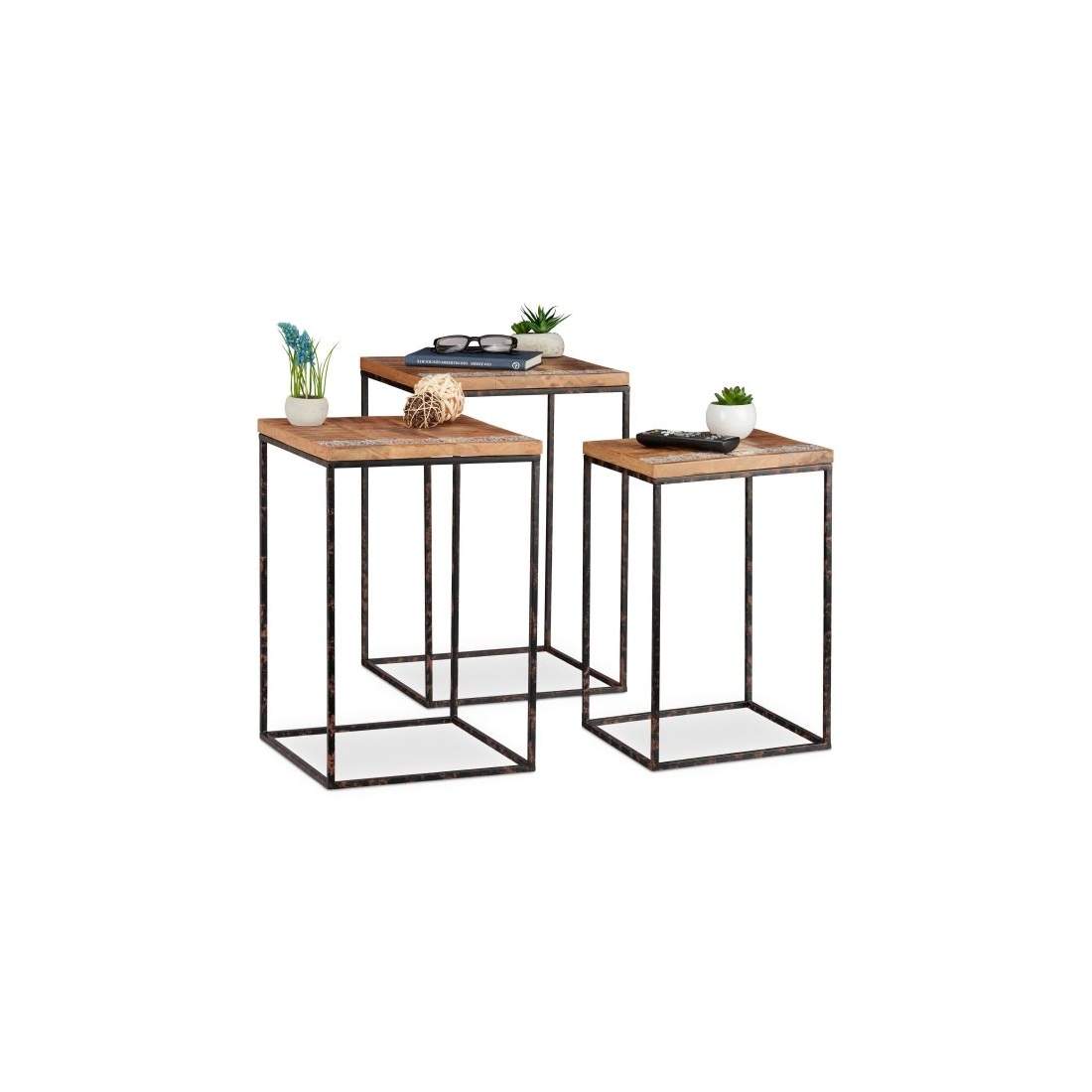 Satsbord set om 3 mangoträ | Hem & Hobby | Pryloteket