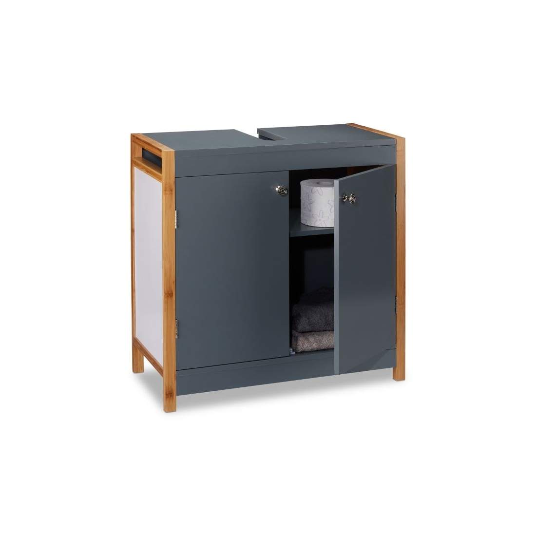 Tvättställsskåp med ram i bambu | Hem & Hobby - Hem & Hushåll - Textil - Handdukar | Pryloteket