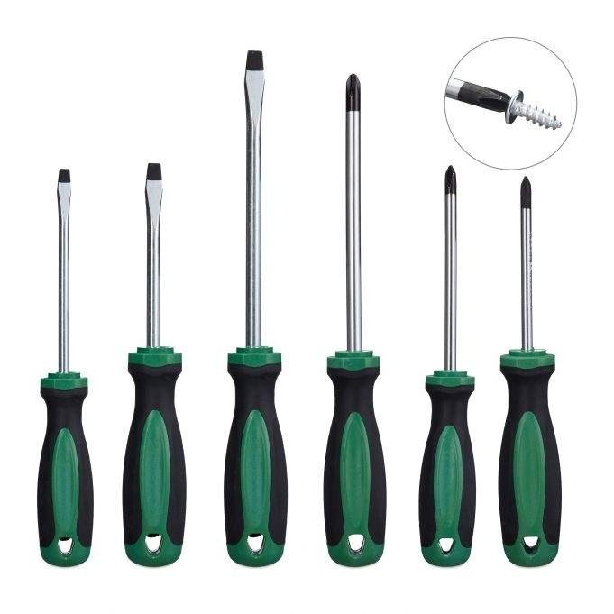 skruetrækker sæt med 6 stk