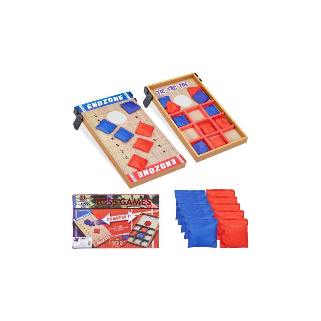 2-i-1 kastspel cornhole & tre i rad | Hem & Hobby | Pryloteket