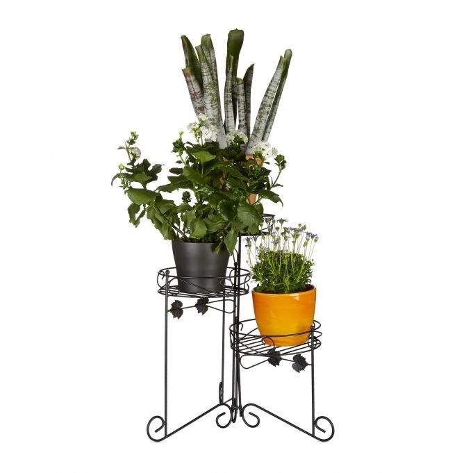 Blomstersokkel metal 3 hylder