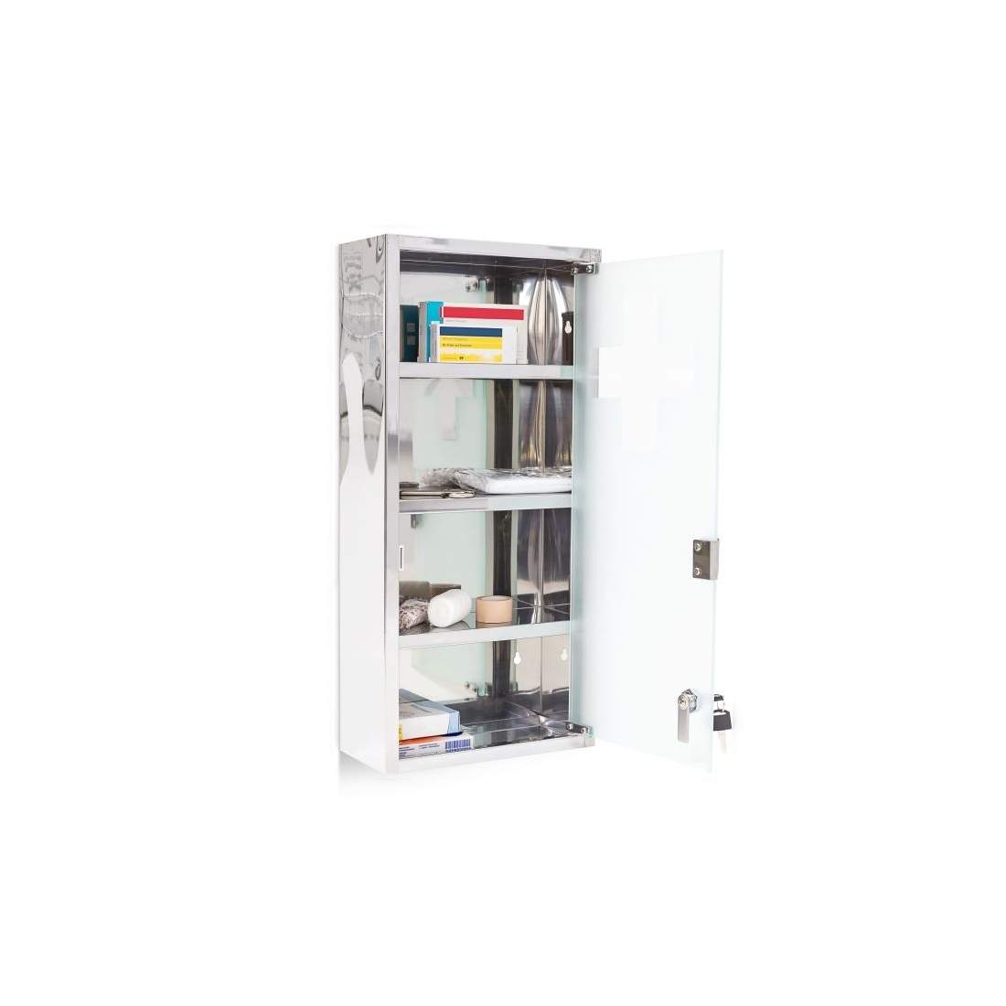 Medicinskåp i rostfritt stål | Sport & Fritid - Friluftsliv & Camping - Överlevnads- & Nödutrustning - Första Hjälpen | Pryloteket