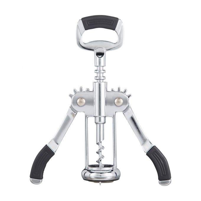 Proptrækker med håndtag og flaskeåbner