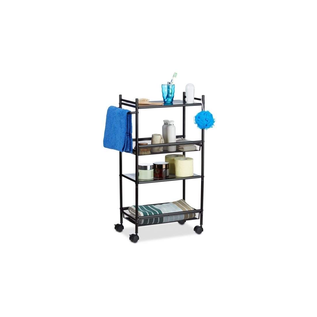 Smal rullhylla med 4 hyllplan | Hem & Hobby - Hem & Hushåll - Badrum | Pryloteket