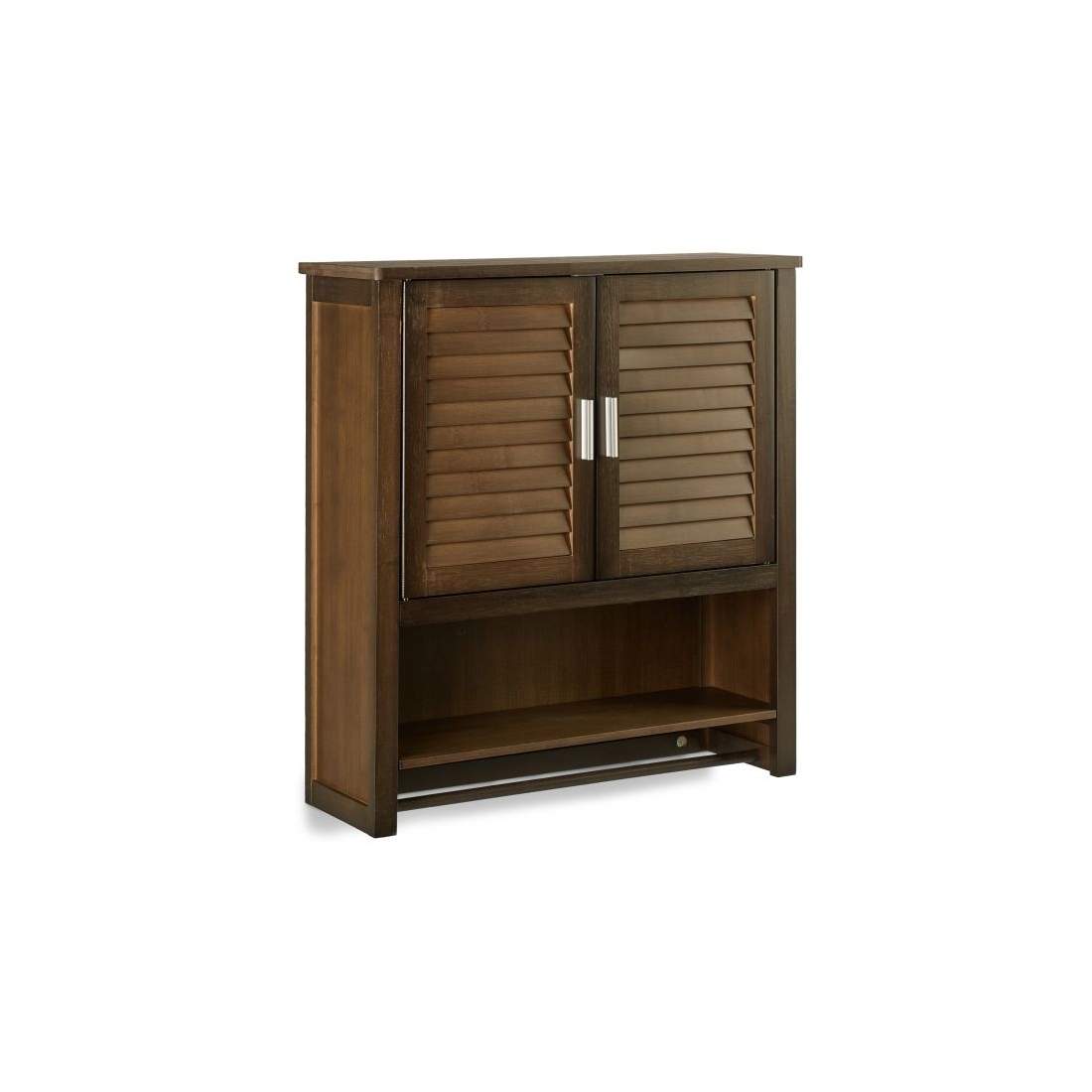 Väggskåp mörkbrunt LAMELL | Hem & Hobby - Hem & Hushåll - Badrum | Pryloteket