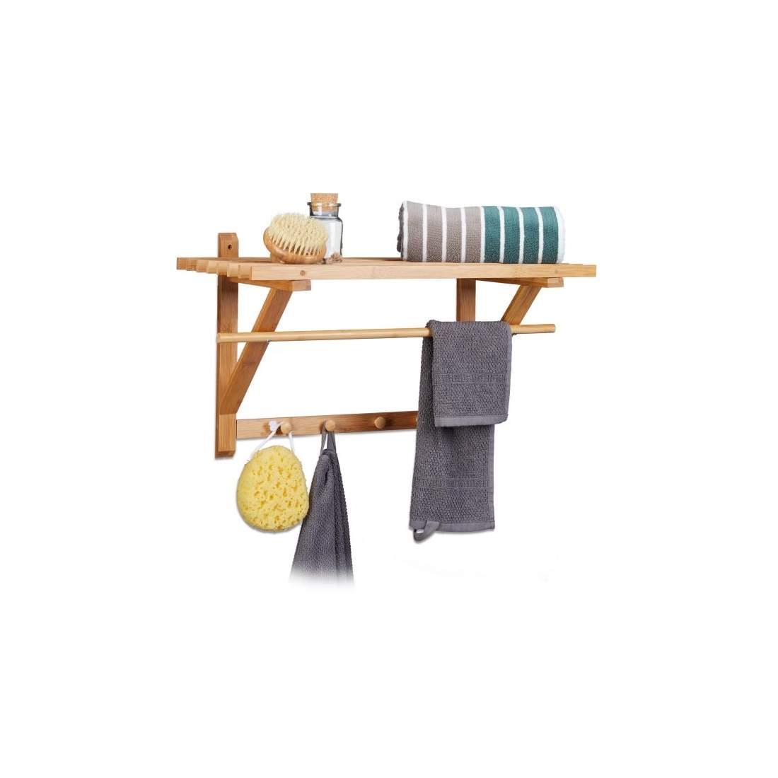 Vägghylla i bambu | Hem & Hobby - Hem & Hushåll - Textil - Handdukar | Pryloteket