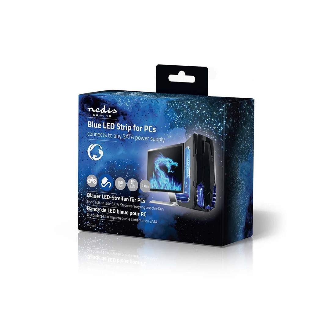 LED Ljusslinga för Stationära Datorer - Blå - 1 m - SATA | Elektronik - Datortillbehör - Övriga Datortillbehör | Pryloteket