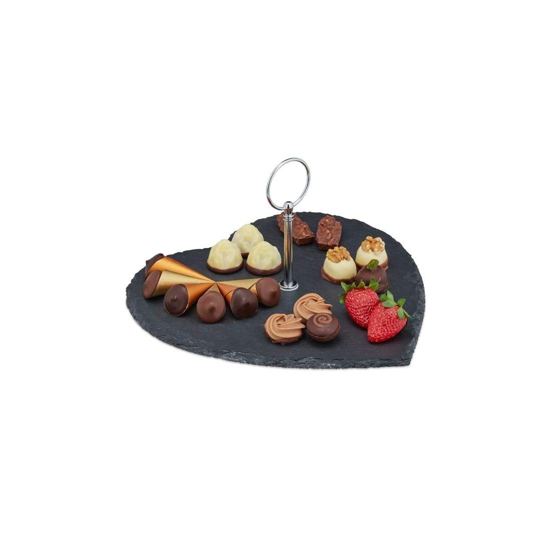 Hjärtformad platta i skiffer | Hem & Hobby - Hem & Hushåll - Kök - Servering | Pryloteket