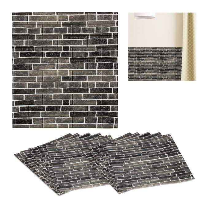 10 vægpaneler stenvæg