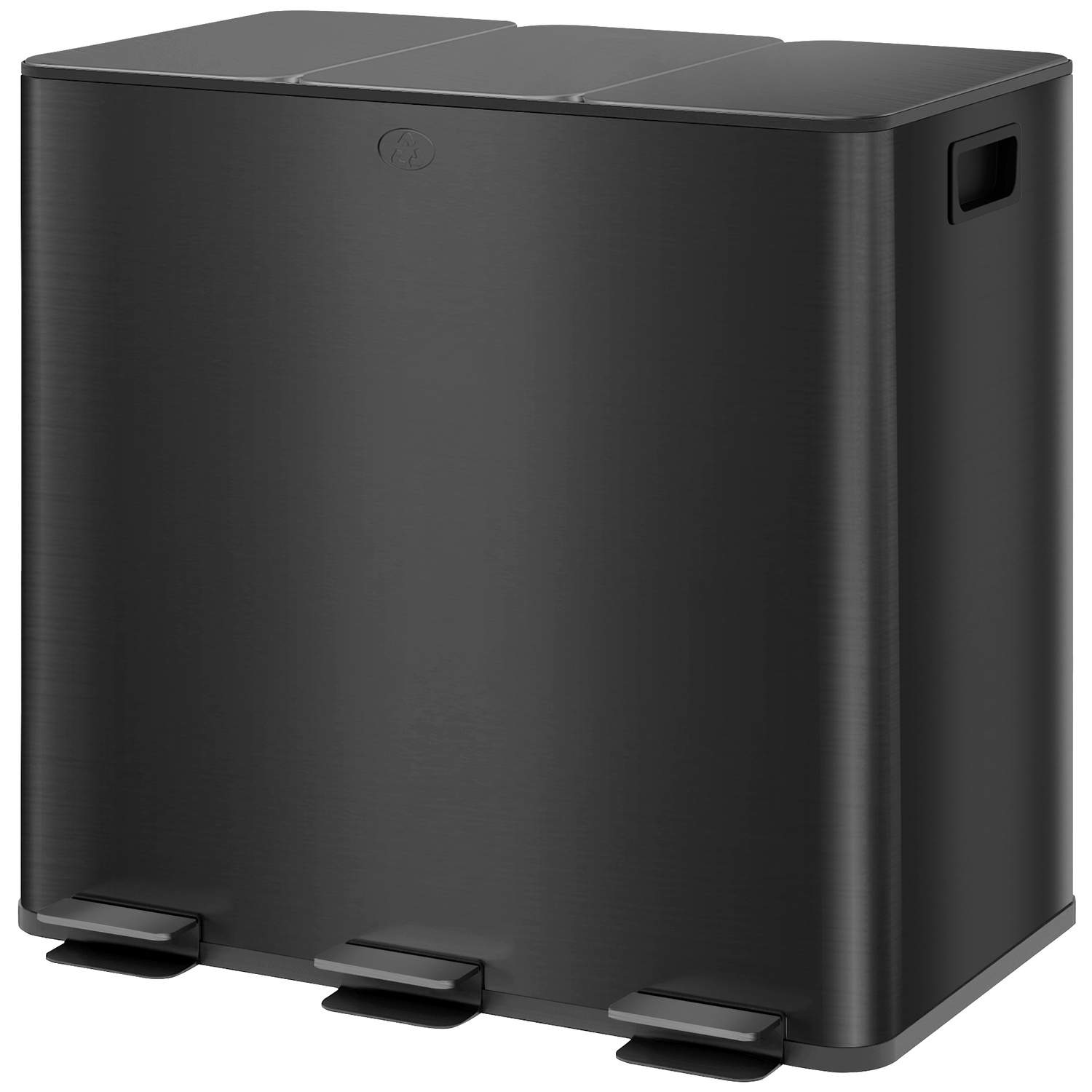 Sopkärl 3 x 15L pedalkorg med lock och fotpedal, soptunna i rostfritt stål med innerkärl för vardagsrum och kontor 61,9 x 36,6 x | Hem & Hobby - Hem & Hushåll - Kök - Köksredskap - Lock | Pryloteket