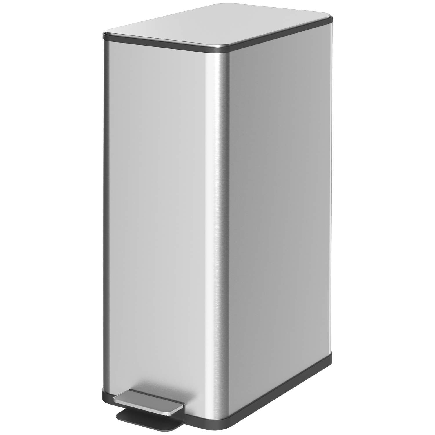 Sopkärl 20L pedalkorg i rostfritt stål med lock och fotpedal, kosmetikkärl med innerkärl för vardagsrum och kontor, 21,5 x 37,2 | Elektronik - Biltillbehör - Bilsystem - Handsfree | Pryloteket