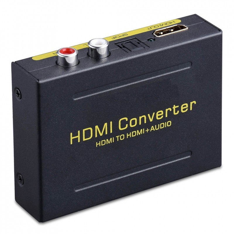 Lydsplitter - HDMI til HDMI + SPDIF + RCA