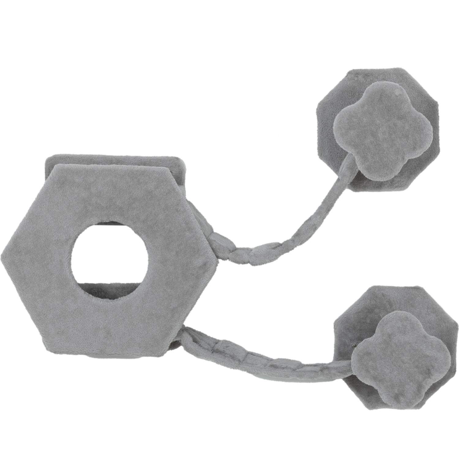 Katteklatrevæg, kattestol med trin, kattehule, dykkertårn, legetøjsbold, katteplatform til katte op til 5 kg, lysegrå