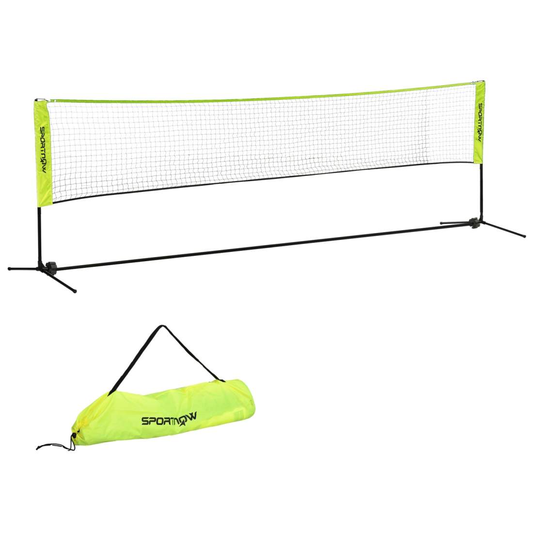 Badmintonnetsæt Sammenfoldeligt tennisnet, 103/120/155 cm Højdejusterbart indendørs udendørs badmintonnet, volleyballnet med tra
