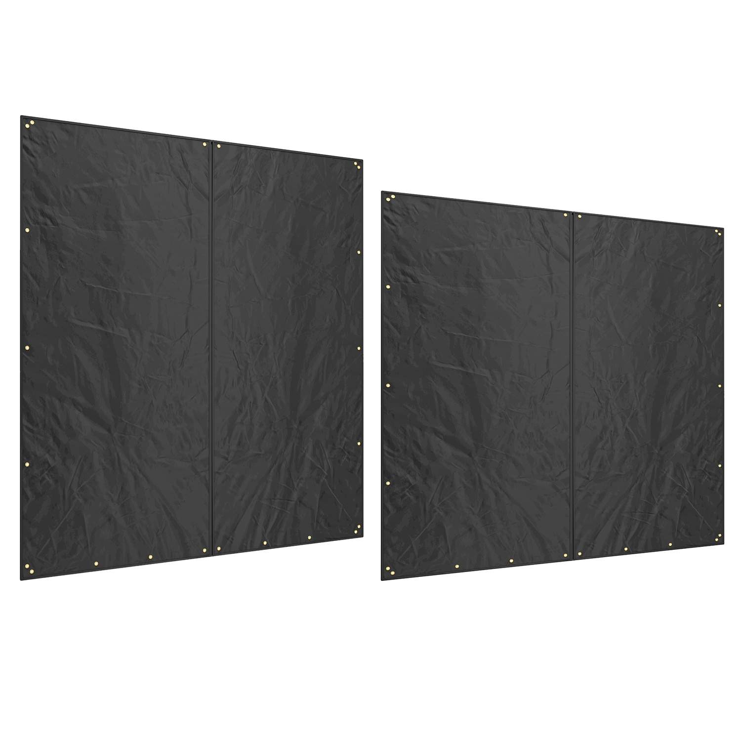 Sæt med 2 Brændestativbetræk 174 cm Vandtæt 600D Oxford UV-beskyttelse Brændestativbetræk til Brændestativ 176W x 163/175H cm So