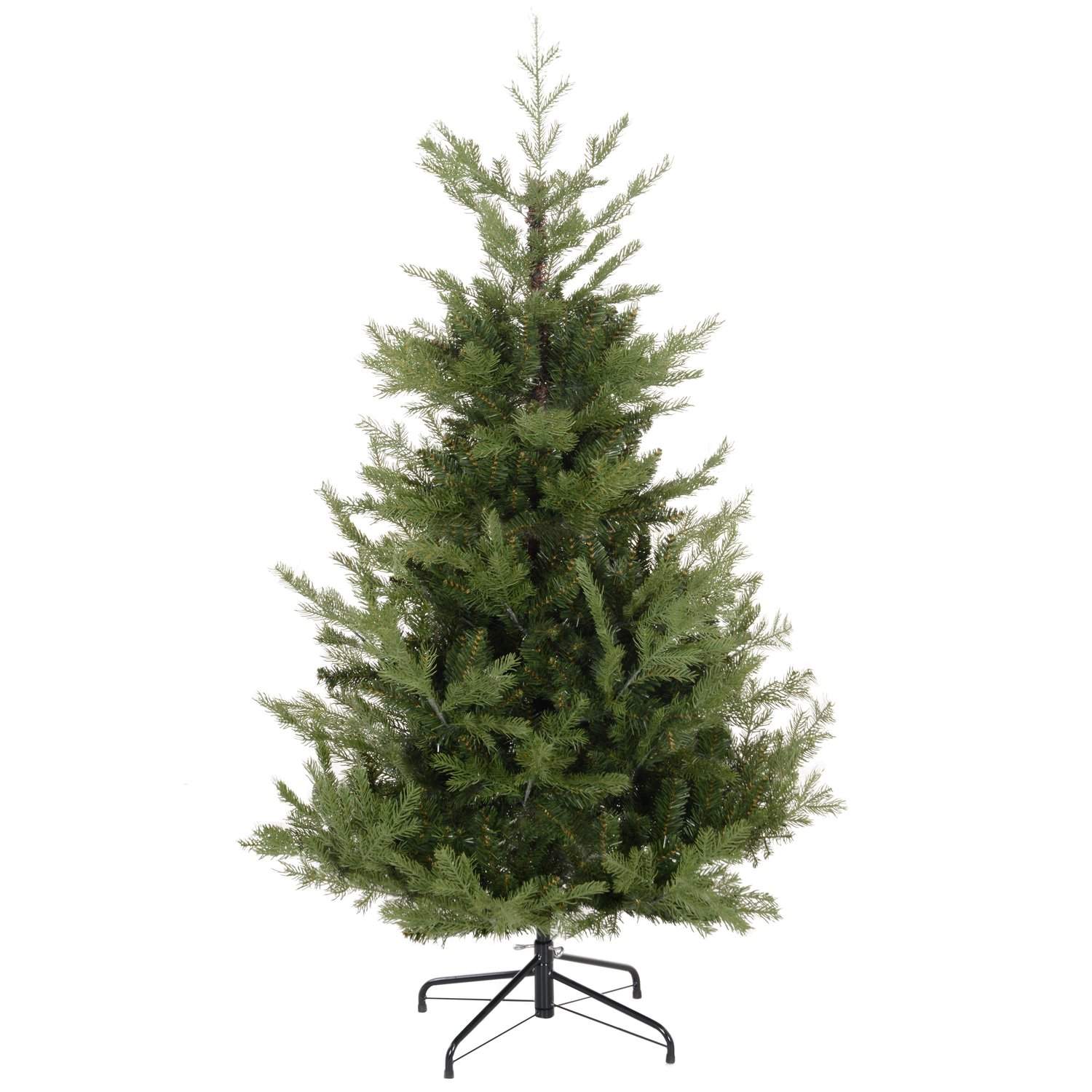 180 cm kunstigt juletræ Naturtro tætte grene Juletræ med 1942 grentips Realistisk udseende til julegrønt
