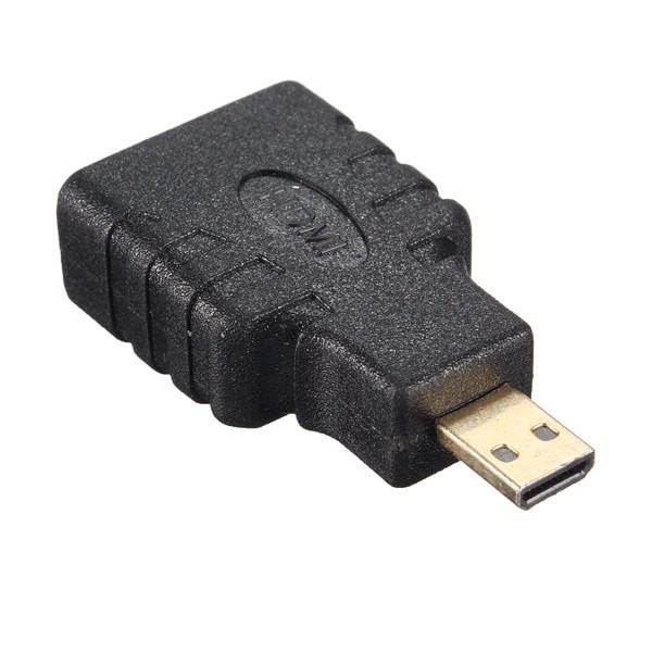 Guldbelagt Micro-HDMI til HDMI-adapter