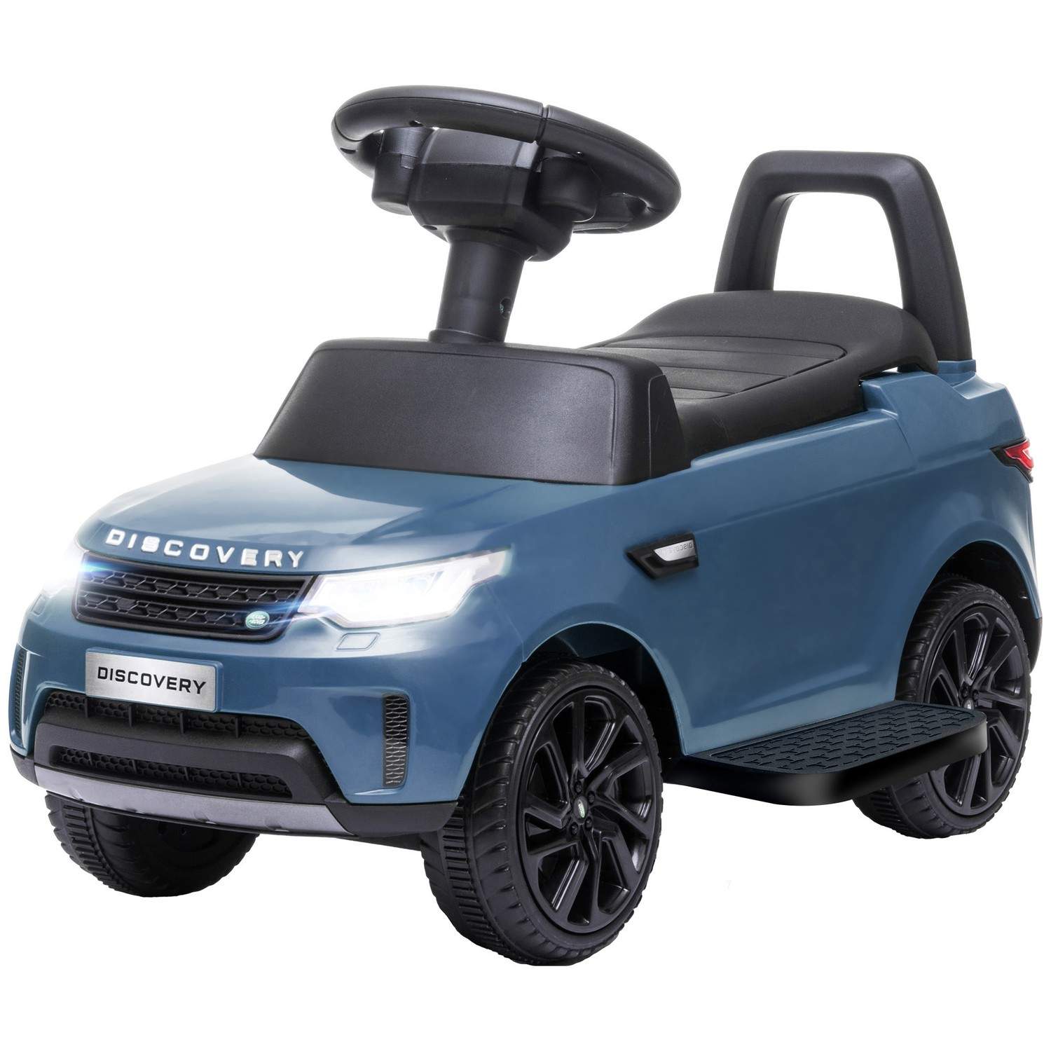 Land Rover børneelbil 2 i 1 6V børnebil med slide mode, musik, horn, elbil, slide bil, ride-on køretøj med forlygte, 3 km/t, til