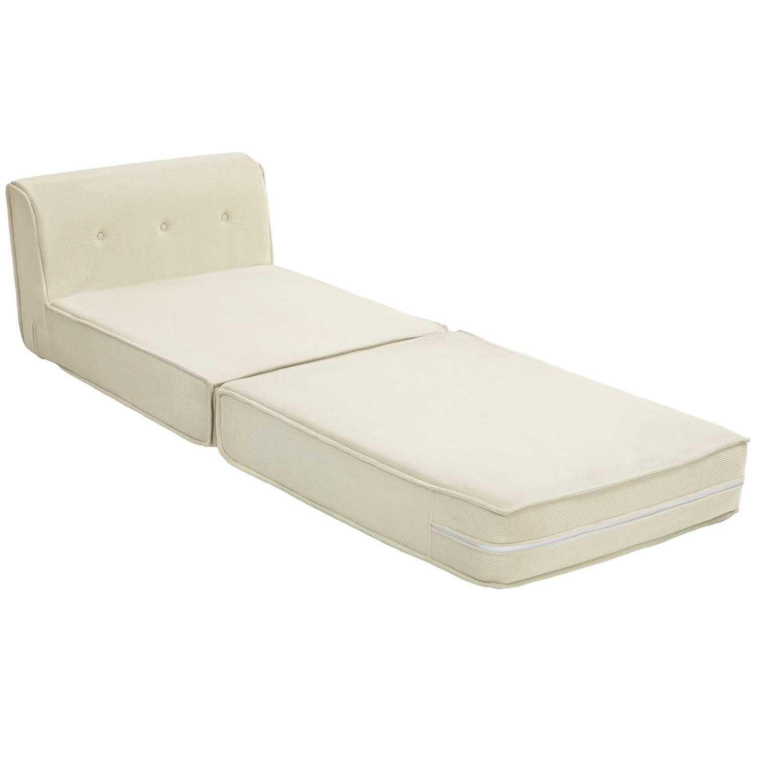 Lattiasohva 2-in-1 kokoontaitettava vuodesohva vakosamettilookilla, pehmustettu vuodesohva kestää jopa 240 kg olohuoneeseen, mak