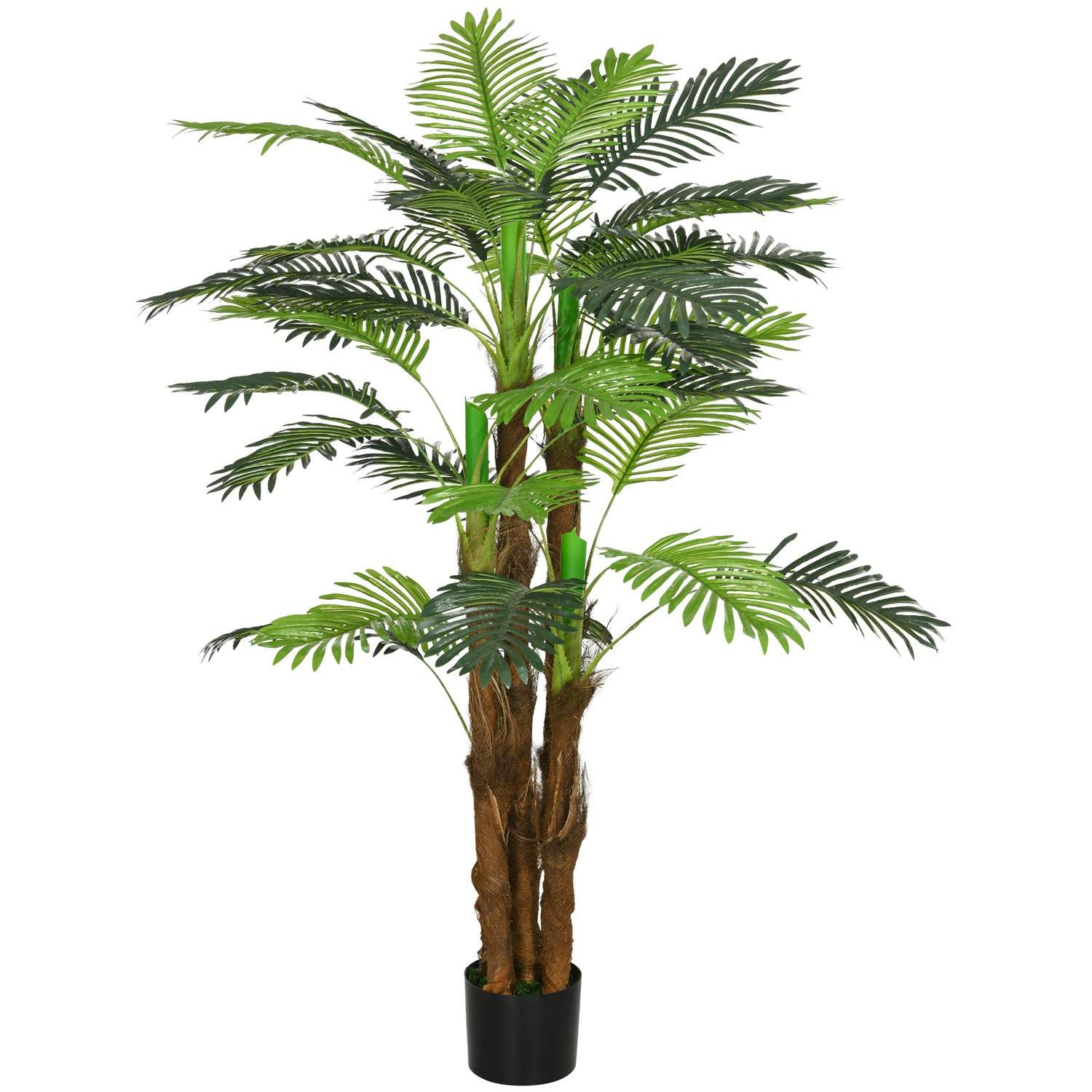 Kunstige planter, kunstig palme, 160 cm kunstig plante med 36 grene, stueplante, kunstigt træ, plantedekoration til indendørs, u