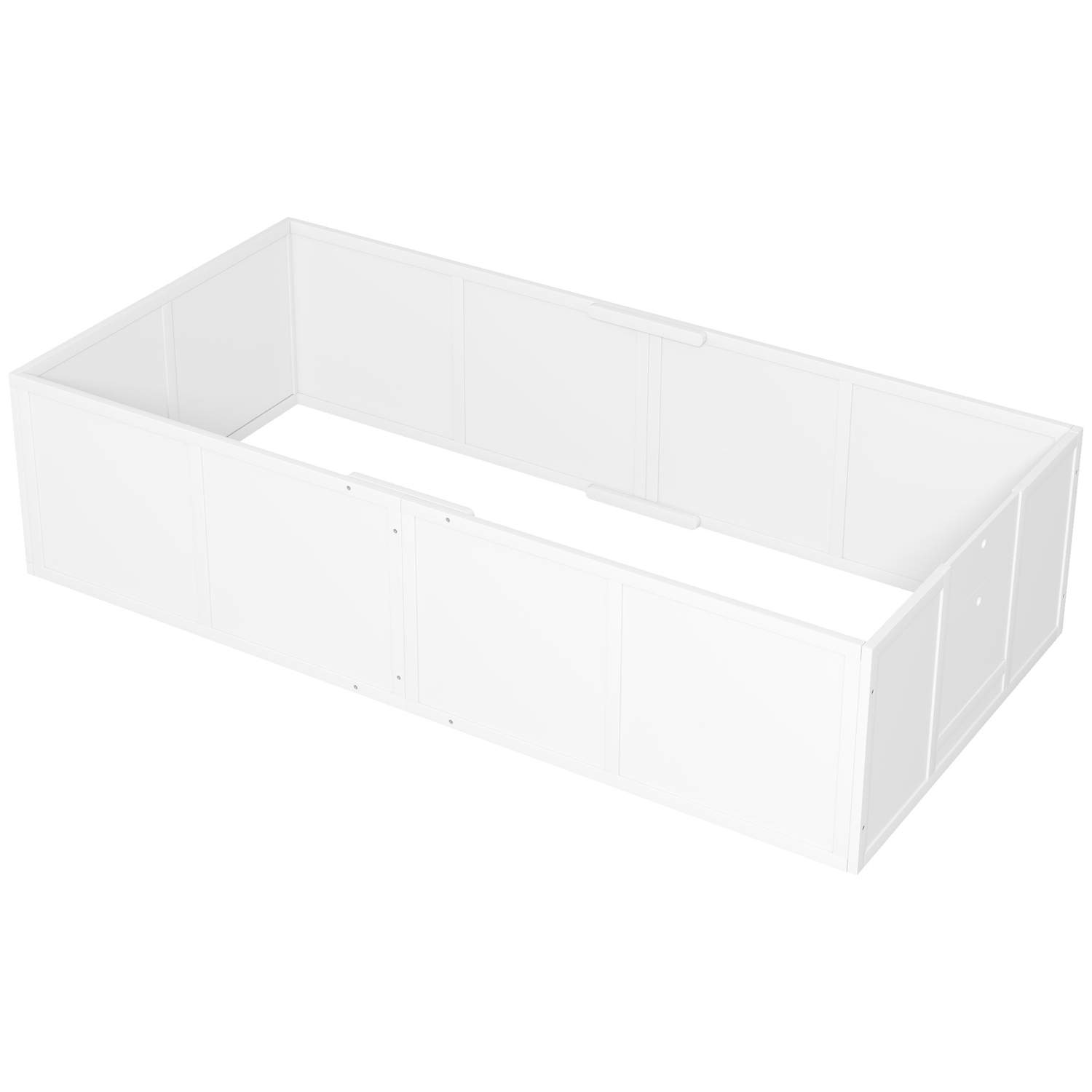 Hvalpeboks til hvalpe, hvalpeløb med justerbare indgange, skridsikker hvalpegård til små til store hunde, 196 x 96 x 48 cm, gran