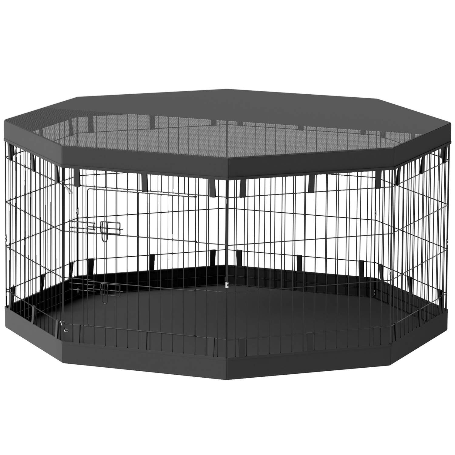 Hvalpeløb, hvalpegård med døre, vinduer, kravlegård med åndbart net, til små og mellemstore hunde under 20 kg, indendørs og uden