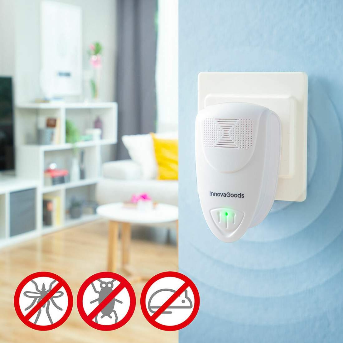 Ultrasonic Pest Repeller KL Duo InnovaGoods 2 enheter | Hem & Hobby - Husdjur | Pryloteket