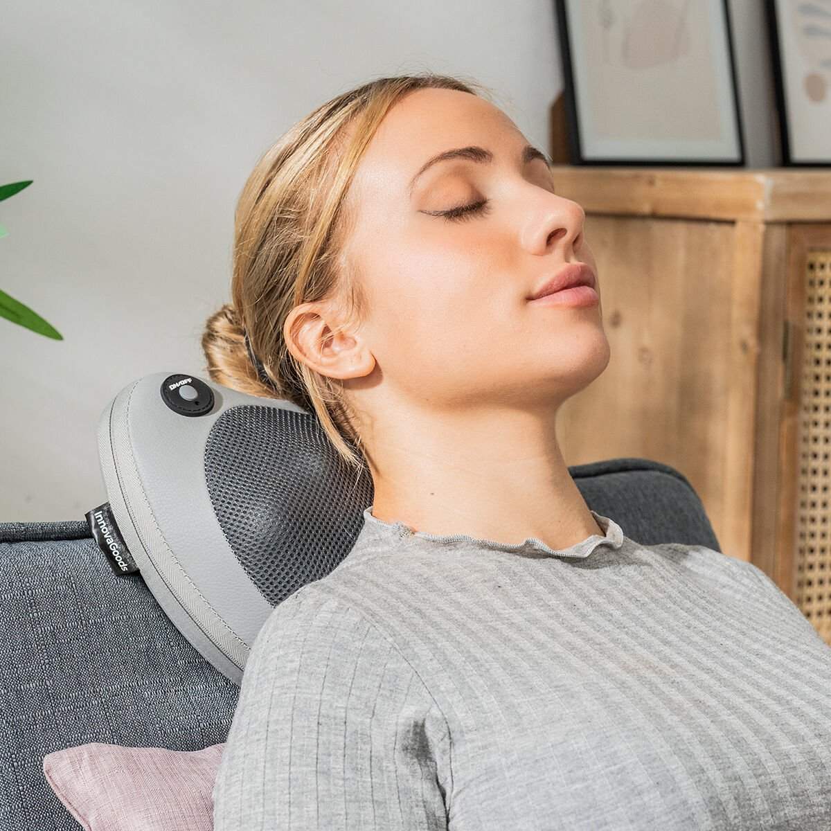 Uppladdningsbar kompakt Shiatsu Massager Kompatsu InnovaGoods | Hälsa & Skönhet - Personvård - Massage | Pryloteket