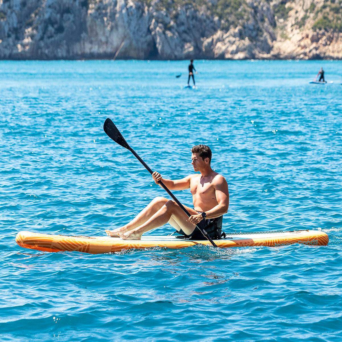 2-i-1 oppusteligt paddle-surfbræt med sæde og tilbehør Siros InnovaGoods 10'5" 320 cm