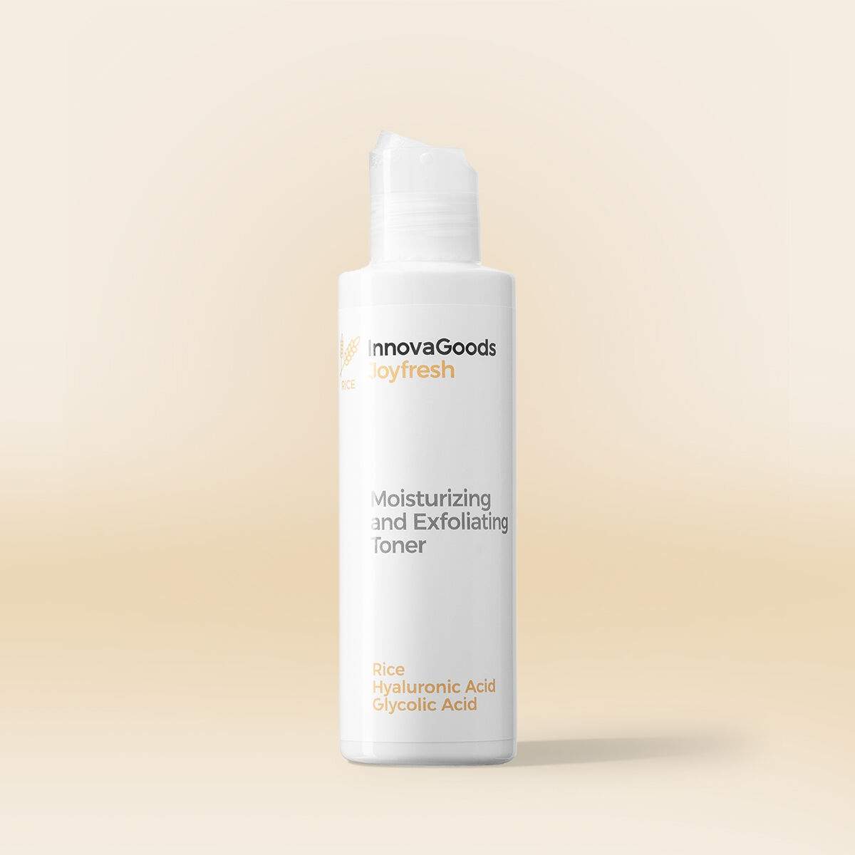 Fugtgivende og eksfolierende ansigtstoner ris Joyfresh InnovaGoods 150 ml billede