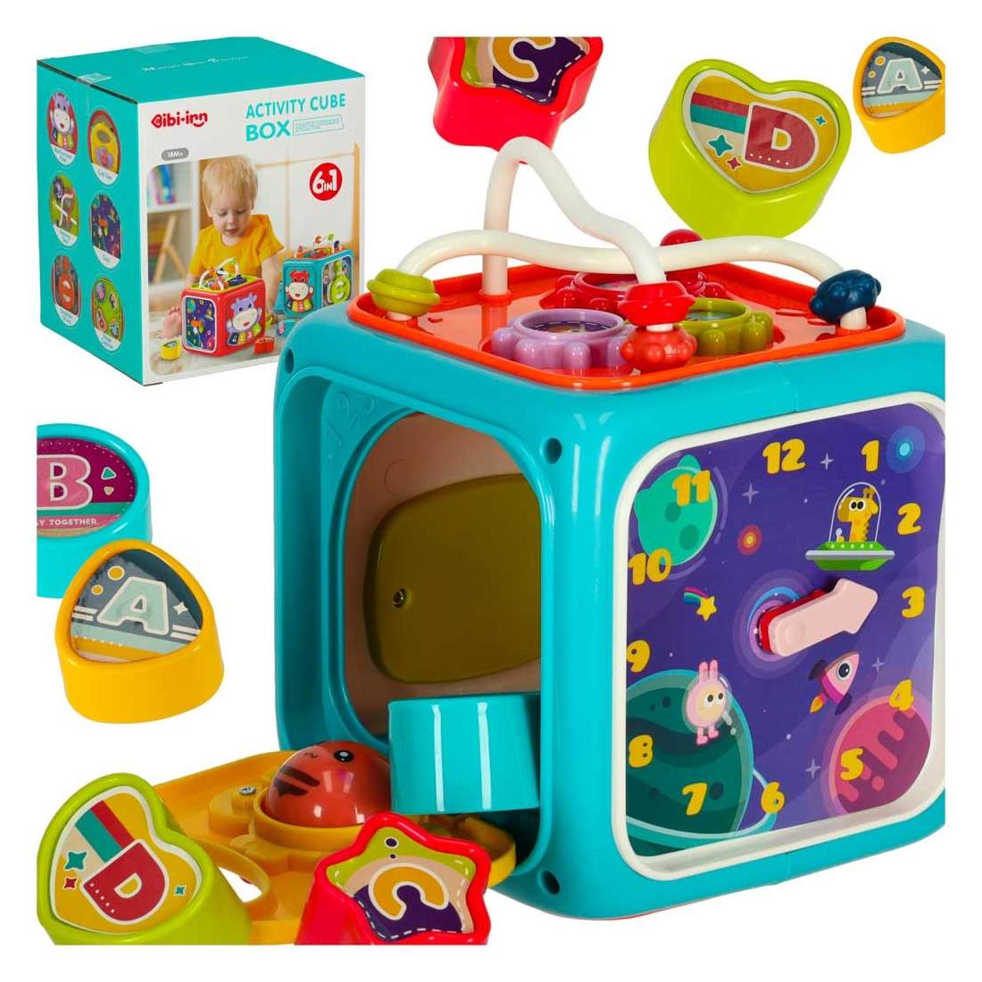 Interaktiv sensorisk kub sorterare block nobie | Hälsa & Skönhet - Personvård - Vård & Rehabilitering - Hållning | Pryloteket