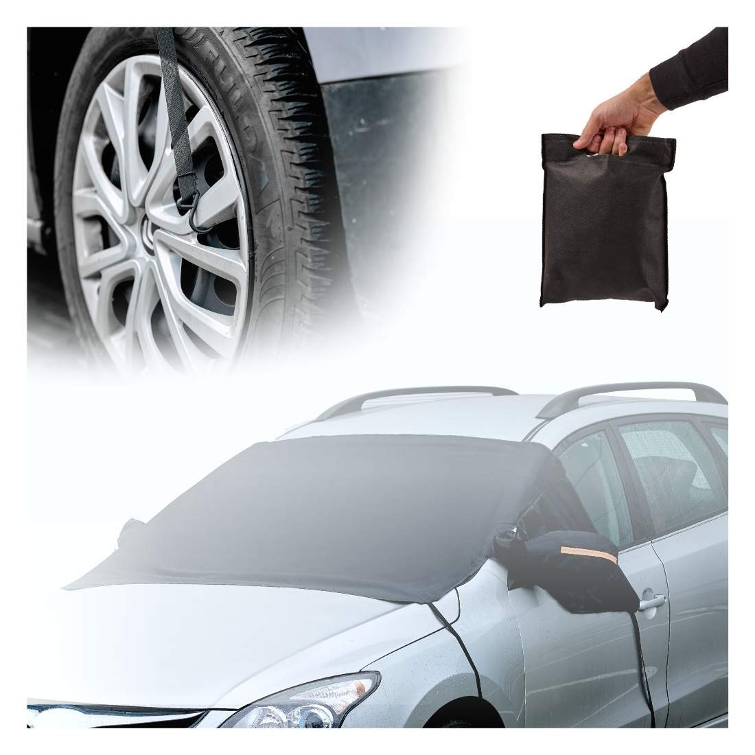 Frostskyddande vindruteskyddsmatta anti-sol bilruta magnetisk | Elektronik - Tillbehör Mobil & Surfplatta - Mobiltillbehör - Mobilkablar - Tillbehör | Pryloteket