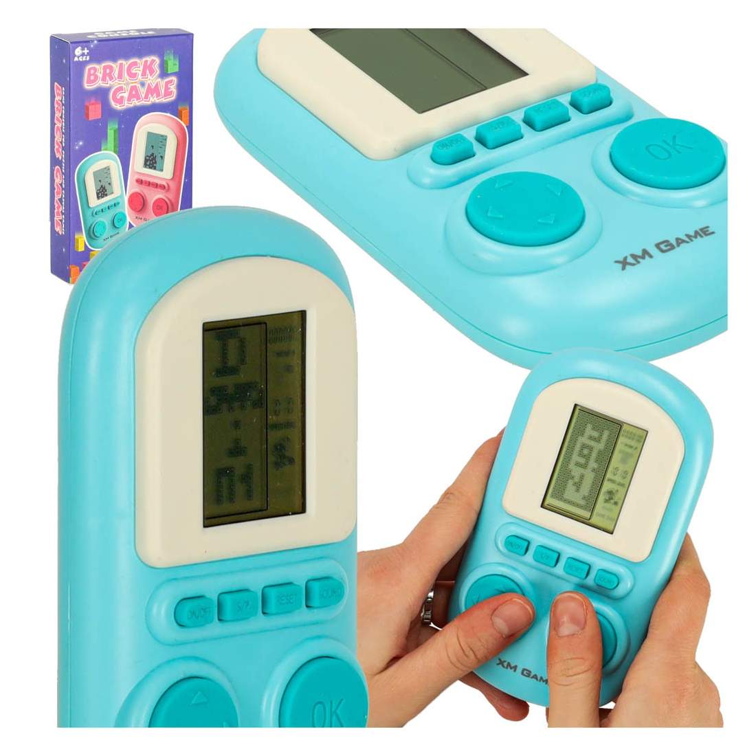 Elektroniskt arkadspel bärbar konsol blå | Elektronik - Tillbehör Mobil & Surfplatta - Mobiltillbehör - Mobilkablar - Tillbehör | Pryloteket