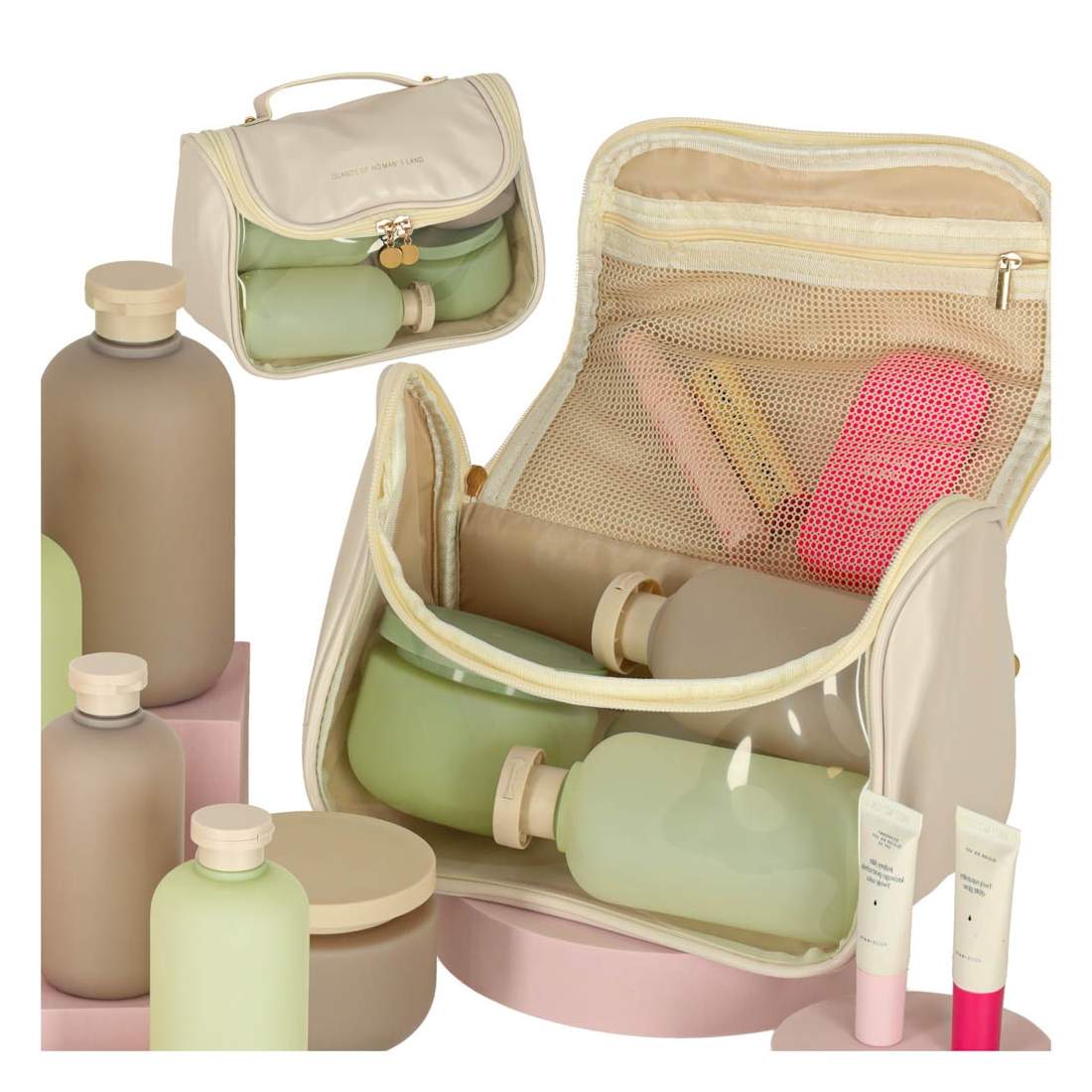 Kosmetisk researrangör trunk beige | Elektronik - Tillbehör Mobil & Surfplatta - Mobiltillbehör - Mobilkablar - Tillbehör | Pryloteket