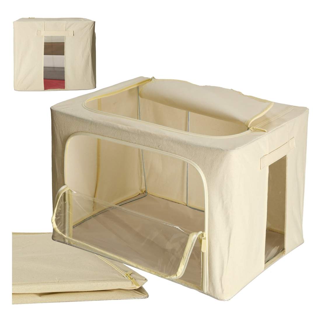 Sängkläder arrangörsväska med förvaringsställ 66L