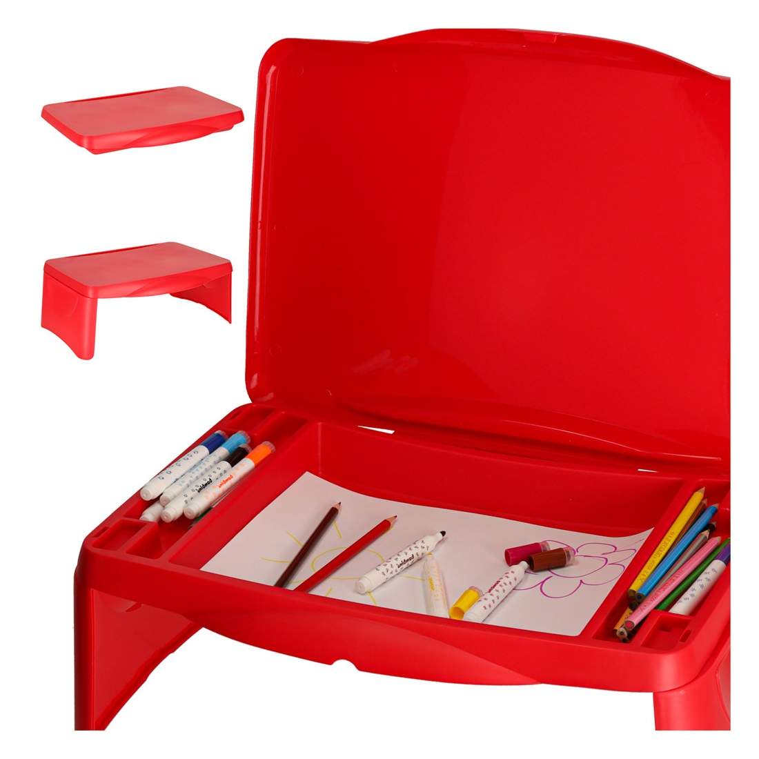 Barnbilsbord med förvaringsfack rött | Elektronik - Tillbehör Mobil & Surfplatta - Mobiltillbehör - Mobilkablar - Tillbehör | Pryloteket