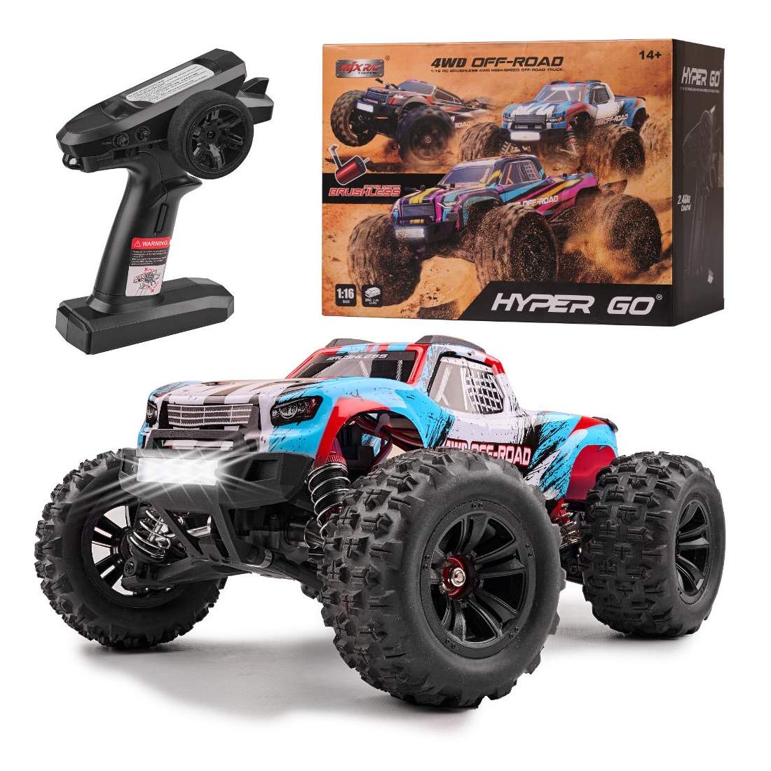 RC 1:16 Borstlös 4WD terrängbil | Elektronik - Speltillbehör - Nintendo - Nintendo Switch - Skal | Pryloteket