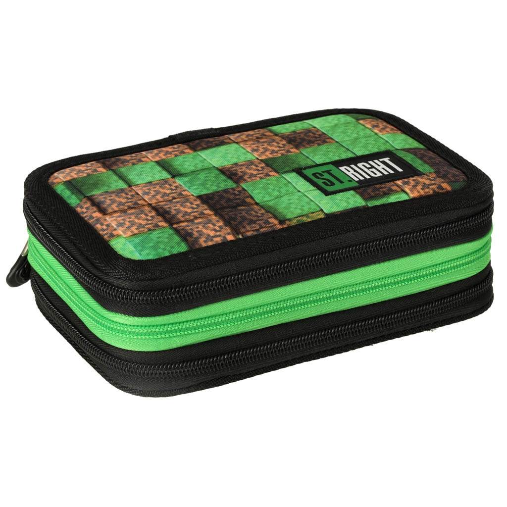 Tredobbelt penalhus med tilbehør Pixel Cubes