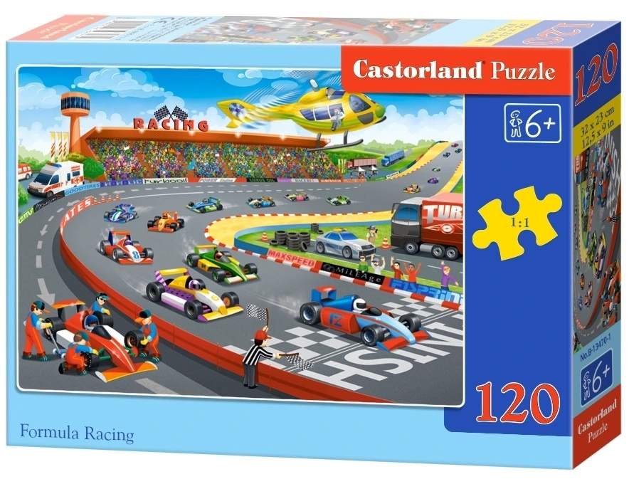 CASTORLAND Puslespil 120el. Formel Racing